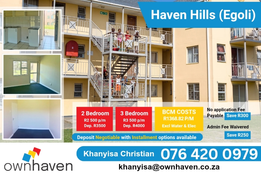 To Let 2 Bedroom Property for Rent in Haven Hills Eastern Cape